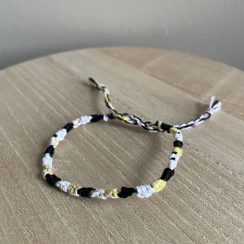 Julie Bracelet, anklet, trendy, comfortable, tie, embroidery thread, woven, gift